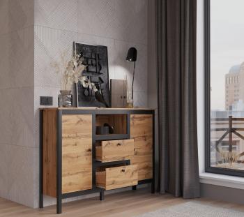 Тумба БРВ Мебель LOFT KOM2D2S/150