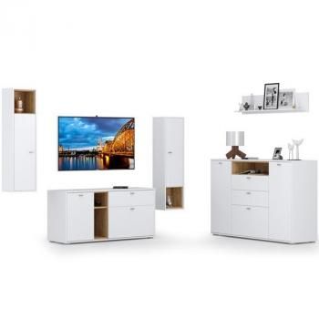 Дуб крафт золотой/белый премиум