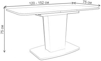Стол на тумбе Woodville Токио-28