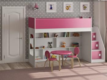 Белый/розовый