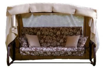 Каркас коричневый/Коричневый,бежевый рис.цветы