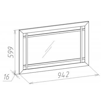 Зеркало навесное Глазов-мебель Sherlock 7