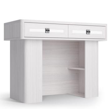 Ясень анкор светлый, экокожа polo белая