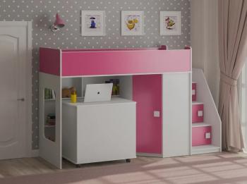 Белый/розовый