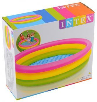 Детский  надувной круглый  бассейн Intex
