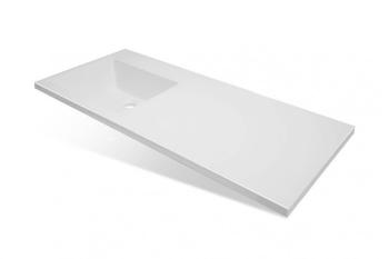 Тумба подвесная Style Line Даллас 120 + Умывальник ESTETUS Даллас 1200*480 левый