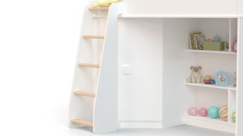 Кровать-чердак с угловым шкафом Ridgimmi 2.2