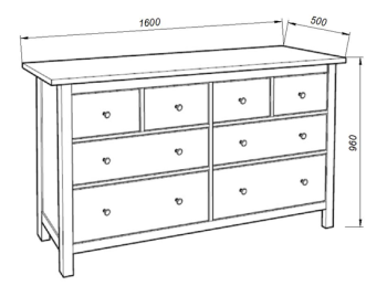 Комод Гуд Лакк Кантри 08