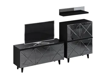 Фасад - Стекло черное, Корпус - Черный