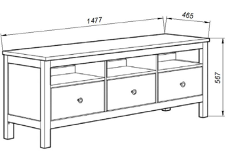 Тумба ТВ Гуд Лакк Кантри 03
