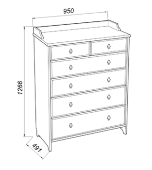 Комод Гуд Лакк Вествик 6