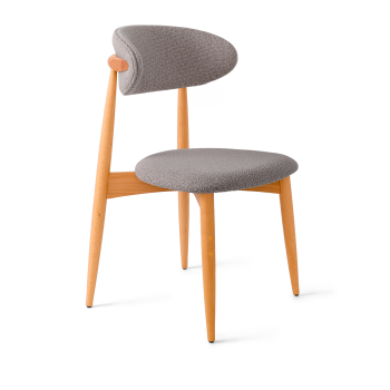 букле темный латте, опора бук светлый