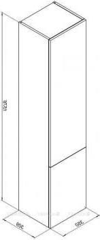 Шкаф-пенал для ванной AQUANET Алвита 35