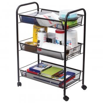 Этажерка (тележка) BRABIX офисно-бытовая 3 яруса