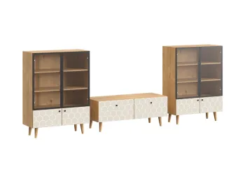 Ножки бук, Фасад - Стекло/Принт Arch, Корпус - Робиния Брэнсон