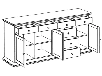 Комод ОГОГО Reina большой