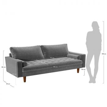 Диван BRADEXHOME Scott трехместный