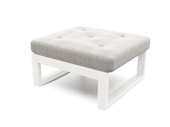 Белая эмаль/Серая рогожка