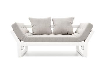 Белая эмаль/Серая рогожка