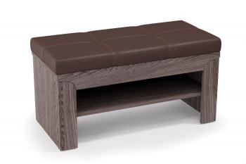 Ясень анкор темный/Венге/Кожзам кофе