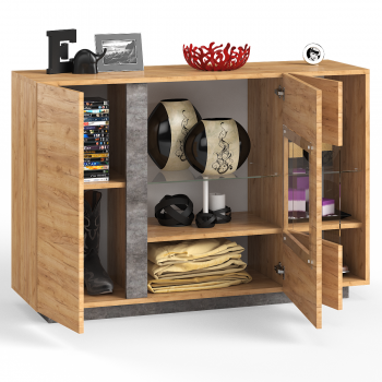 Комод со стеклом Mobi Арчи 08.140