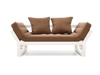 Беленый дуб/Коричневая рогожка