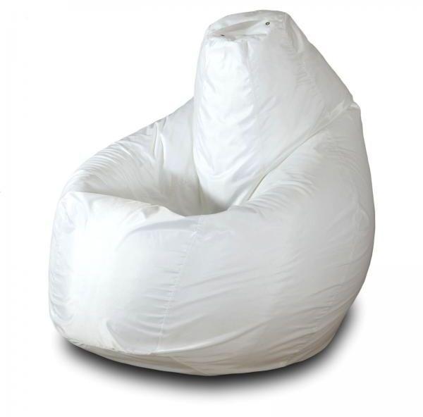 Кресло-мешок Позитиф груша белая (оксфорд)