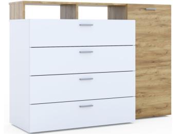 Дуб крафт золотой/Белый