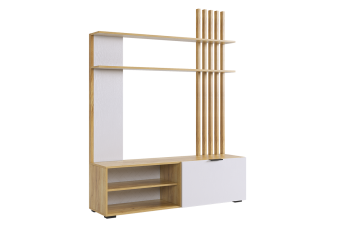 дуб крафт золотой/белое дерево