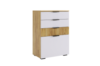 дуб крафт золотой/белое дерево