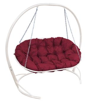 бордовая подушка