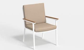 каркас белый/подушка бежевая