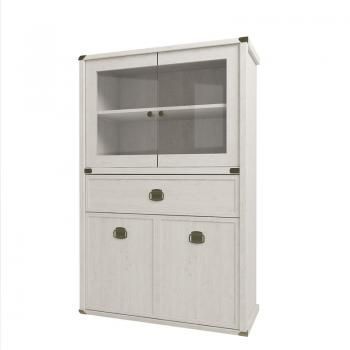 Шкаф с витриной Анрэкс 2V2D1SL MAGELLAN