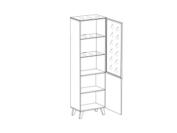 Шкаф - сервант ОГОГО Forest