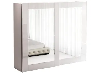 Корпус - Белый, Фасад - Стекло белое