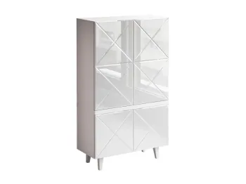 Корпус - Белый, Фасад - Стекло белое