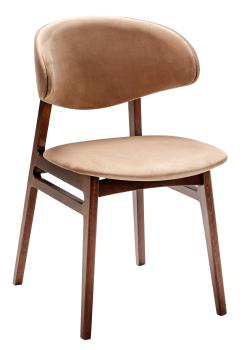 Бежевый Микровелюр/Темный орех