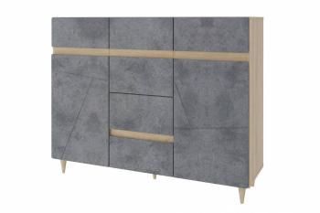 Дуб небраска/Бетон тёмный