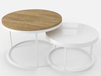 Белый/белое стекло/дуб монтана