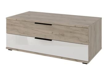 Дуб крафт/Белый глянец