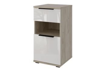 Дуб крафт/Белый глянец