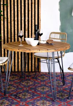 натуральный тик/темный графит