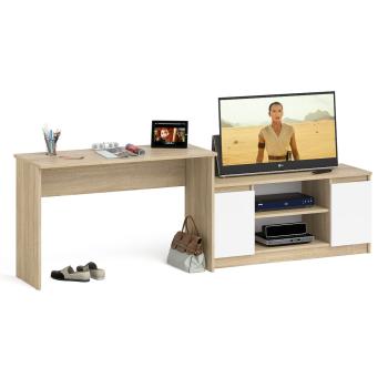 Дуб сонома/белый