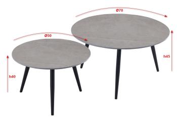 Столы журнальные комплект Терминал CECILIA