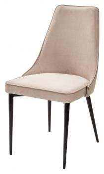 БЕЖЕВЫЙ #5, велюр/ черный каркас