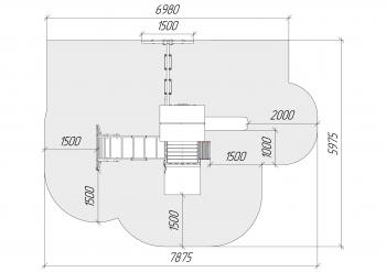 Детская площадка Савушка TooSun (Тусун) 4 с песочницей