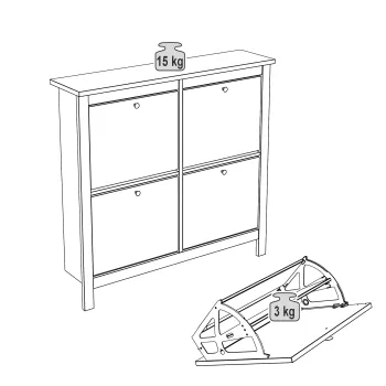 Обувница Гуд Лакк Сага 113х108