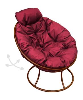 бордовая подушка