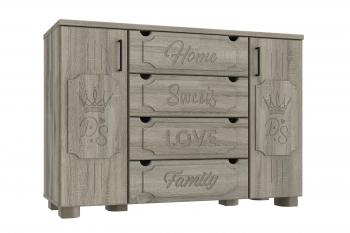 Дуб эвок/Дуб сонома темный