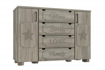 Дуб эвок/Дуб сонома темный